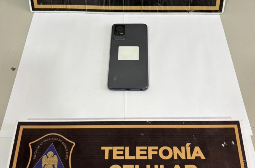 Celular que había sido robado.