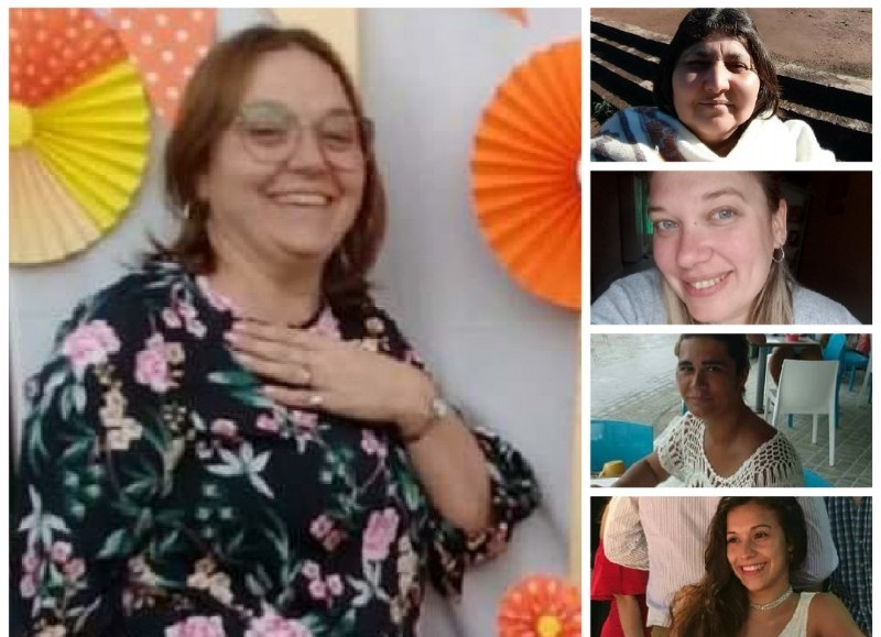 Marianela Barzaghi, Silvia Medina, Lorena Savi , Gisela Pintos y Milagros Roibal.