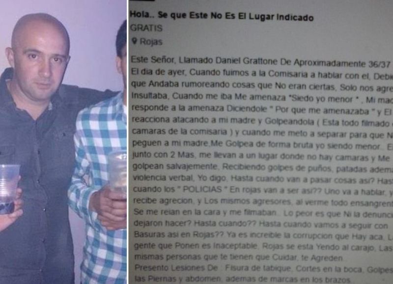 El uniformado acusado.