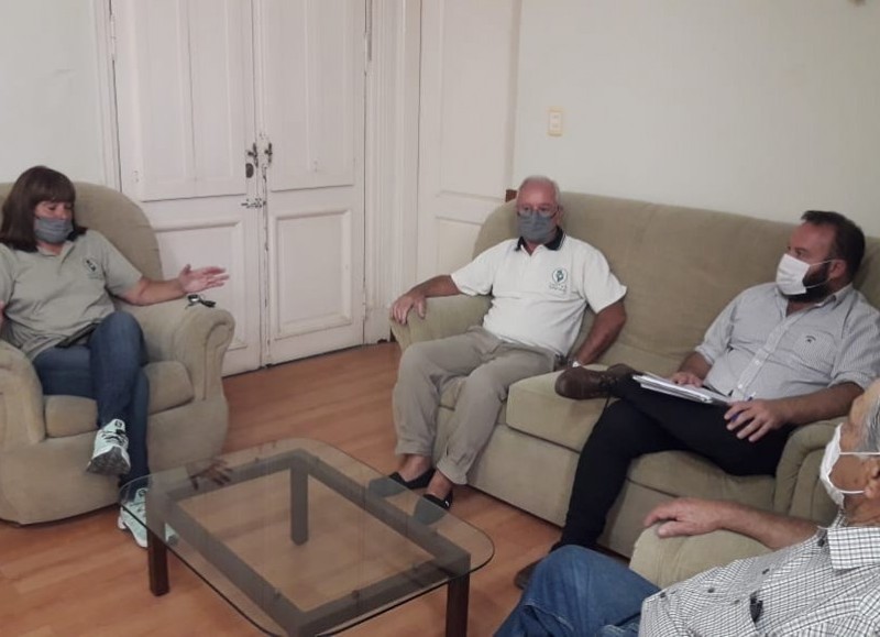 Un pasaje de la reunión.
