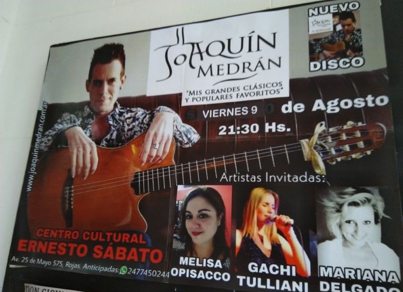 El concierto será este viernes 9 de agosto a partir de las 21.30 horas.