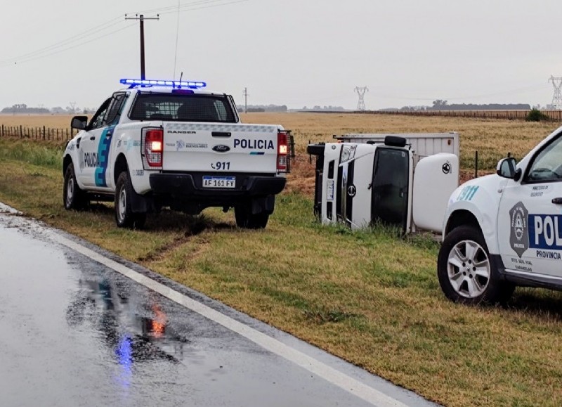 El conductor resultó herido.