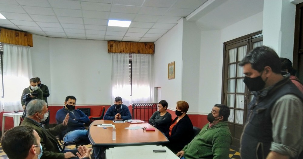 Un pasaje de la reunión de este martes.