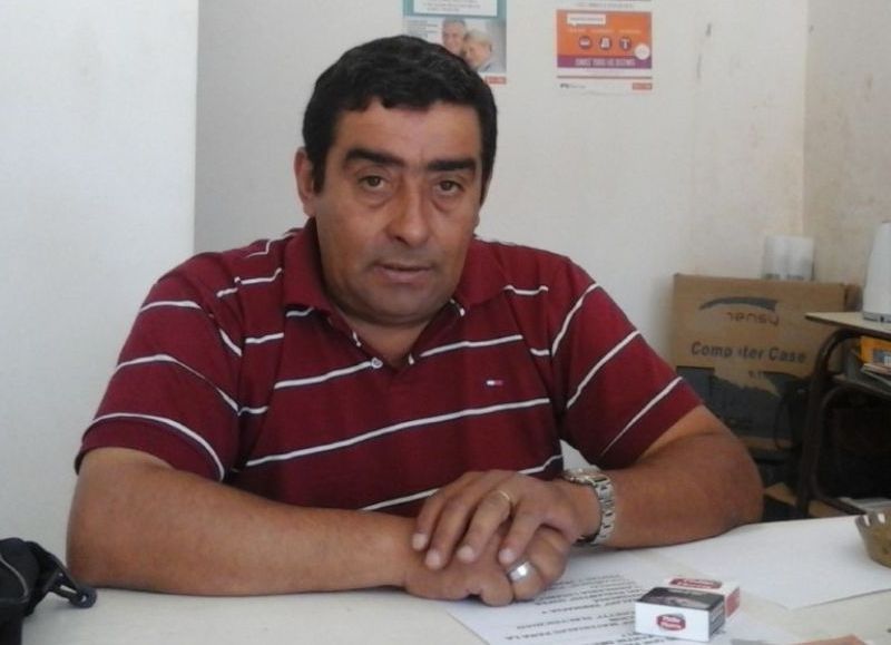 Enrique Alvarado, secretario general del Sindicato de Empleados Municipales de Rojas.