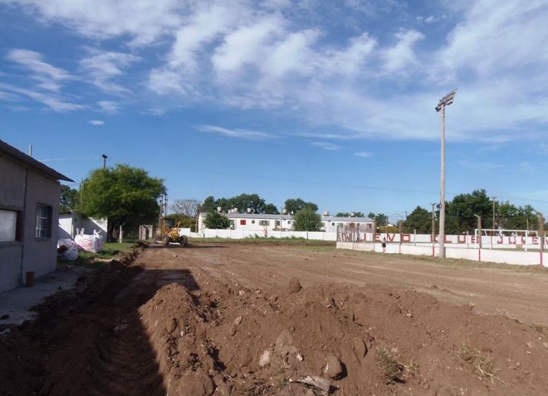 Comenzarán a trabajar en la cancha auxiliar.