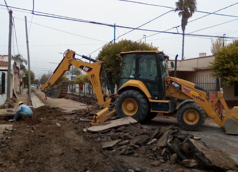 Se ejecutan los últimos trabajos de una planificación que alcanzó a seis cuadras.