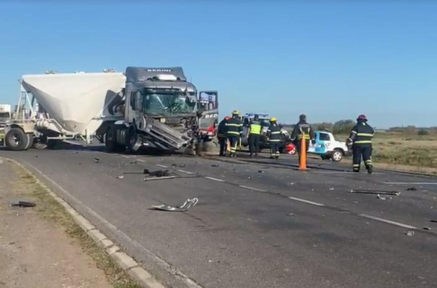 El tráfico estuvo cortado durante bastante tiempo sobre la ruta 91 y Alcides Segui.