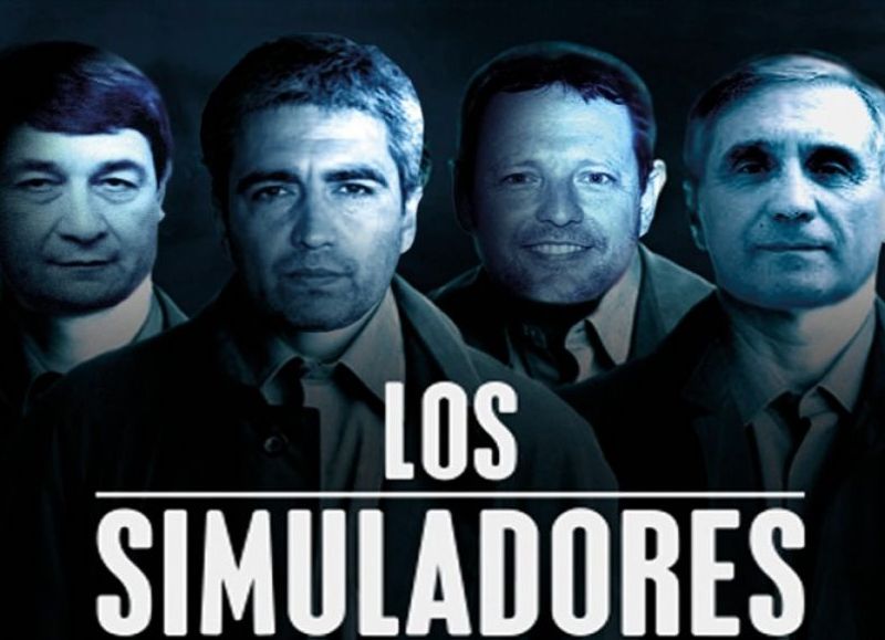 Los simuladores de la gestión municipal. Mario Olmedo, Daniel Coria, Luis Bortolato y Fabián Claudio.