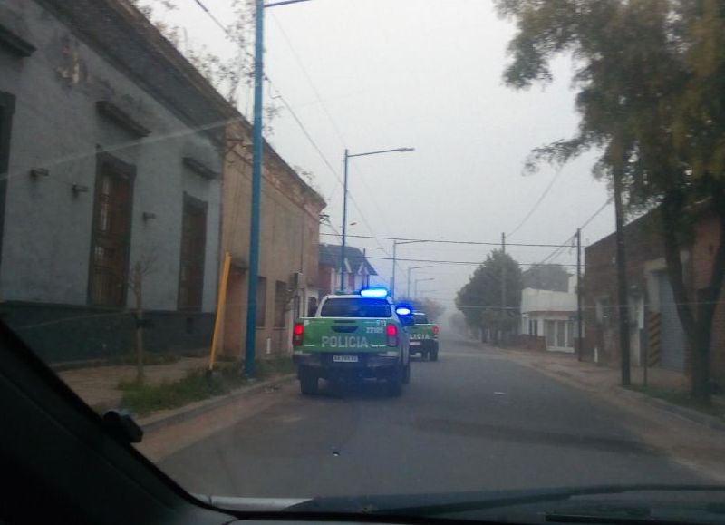 Intervención policial.