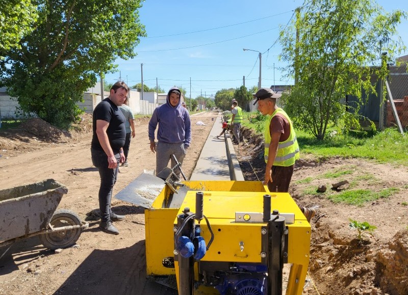 El intendente supervisó los trabajos.