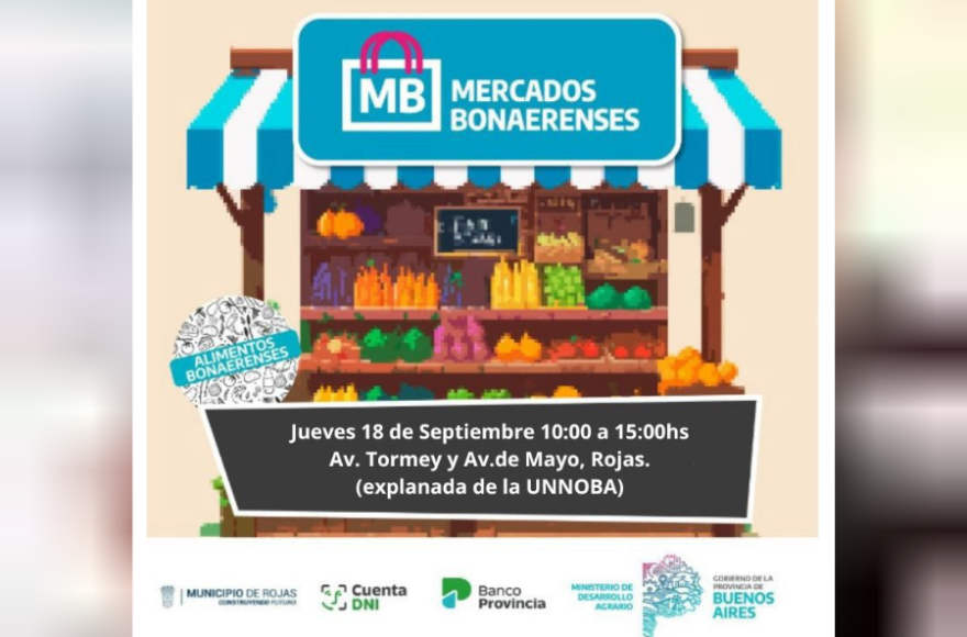 Se anunció que este jueves tendrá lugar una nueva edición del programa Mercados Bonaerenses.