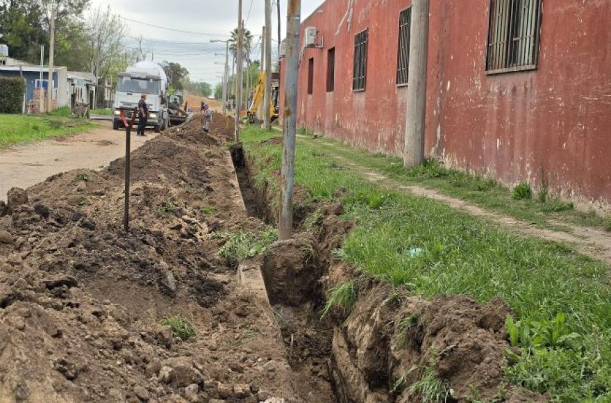Avanza una obra clave para mejorar los desagües de la ciudad
