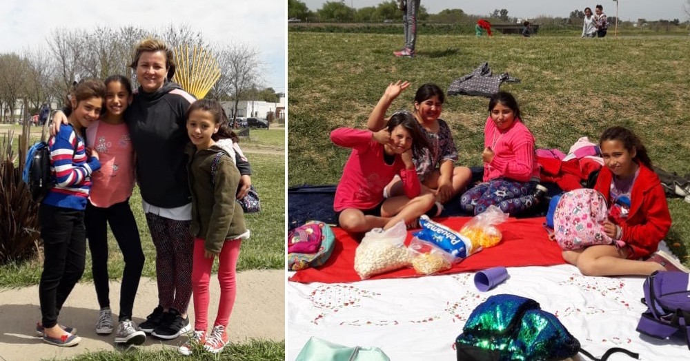 Docentes, auxiliares y alumnos disfrutaron de una jornada de recreación.