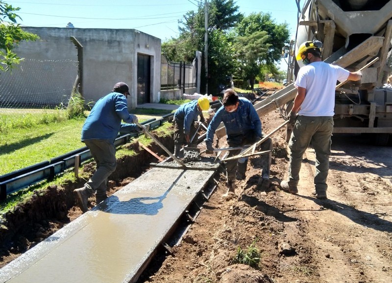 Operarios en acción.