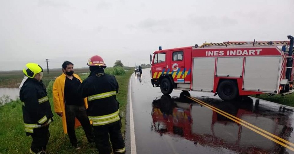 Intervinieron los bomberos de Inés Indart.