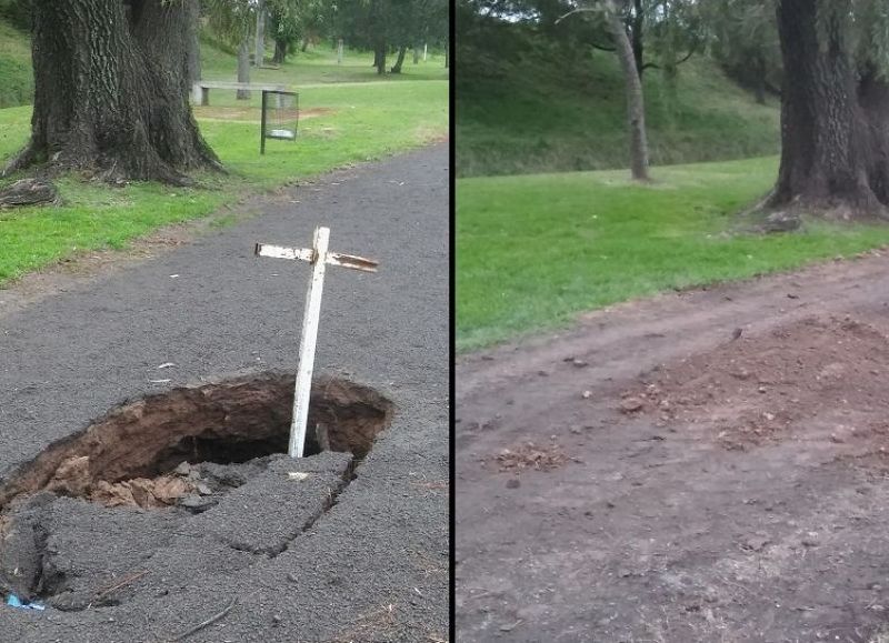 Se volvió a cubrir.