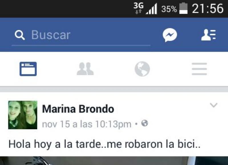 El rodado robado.