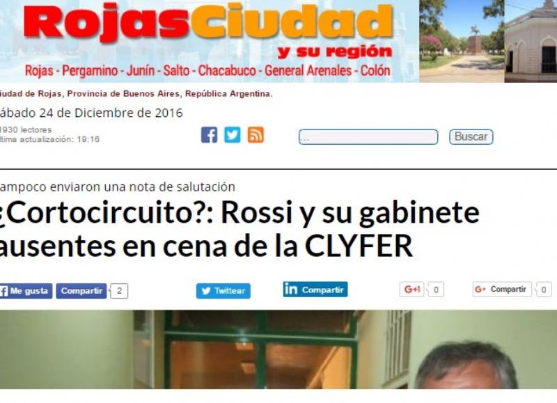 Rojas Ciudad, el medio más leído entre los habitantes de Rojas.