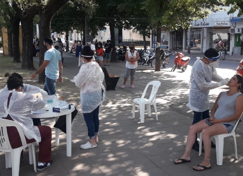 Actividad en Plaza San Martín.