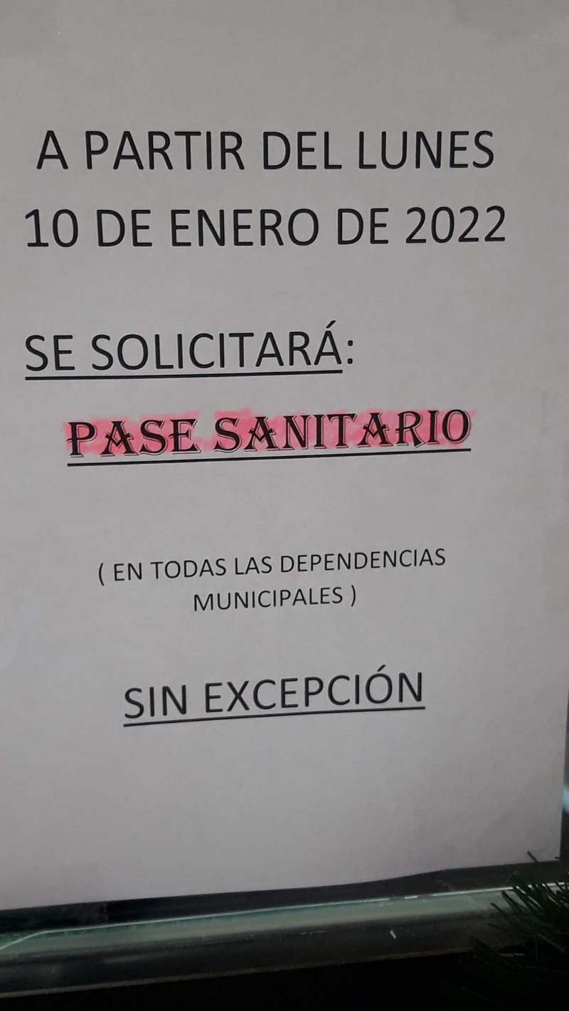 El aviso.