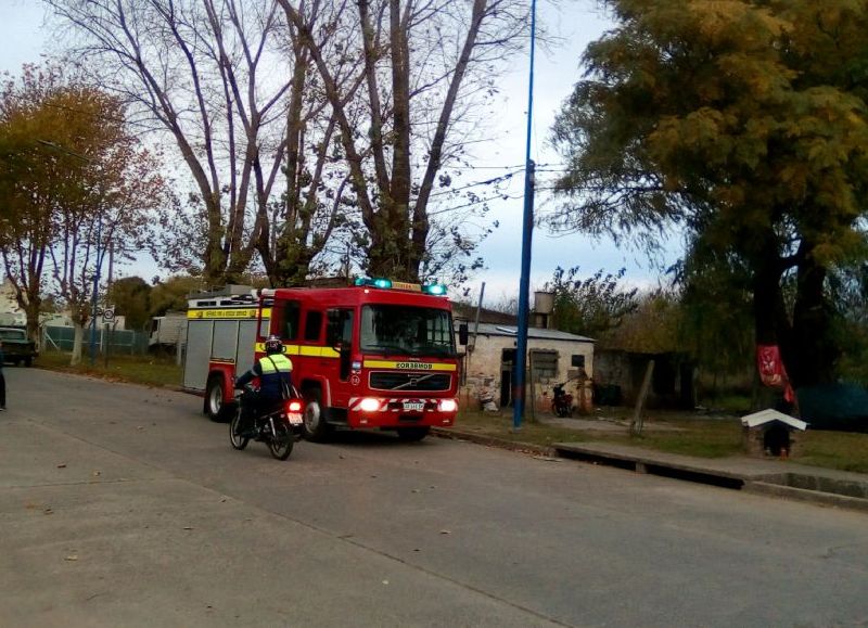 Expeditivo accionar de Bomberos.