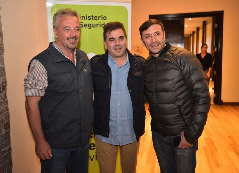 Claudio Rossi, Cristian Ritondo y Miguel Núñez.