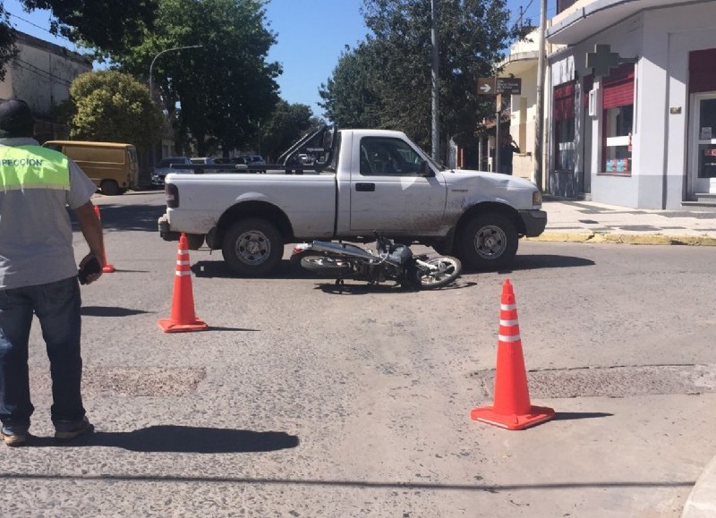 Siniestro en Avenida San Martín.