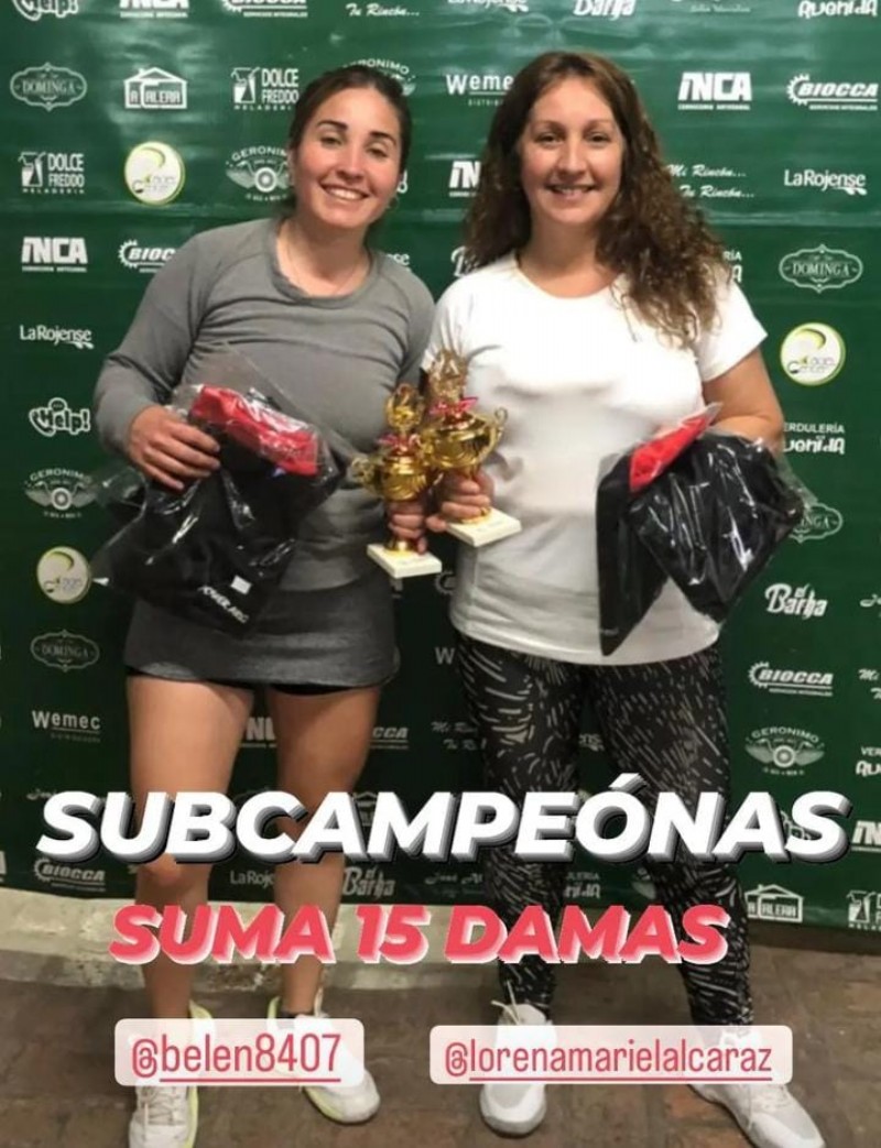 Miranda-Alcaraz, subcampeonas.