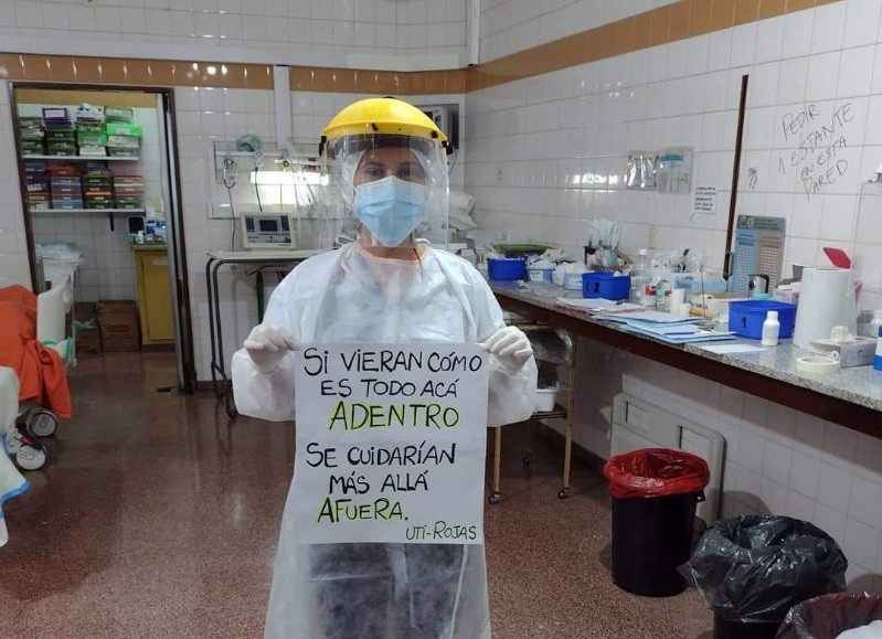 La enfermera Fernanda Medina.