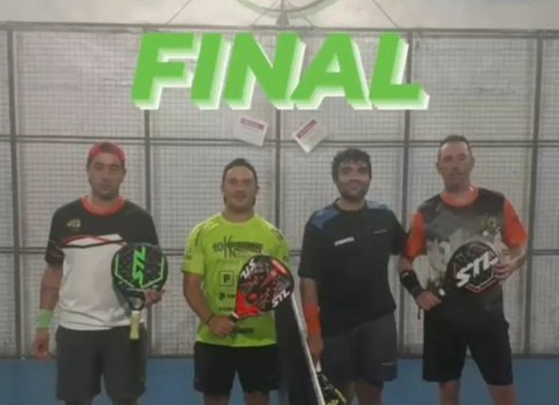 Finalistas en Padel Center.