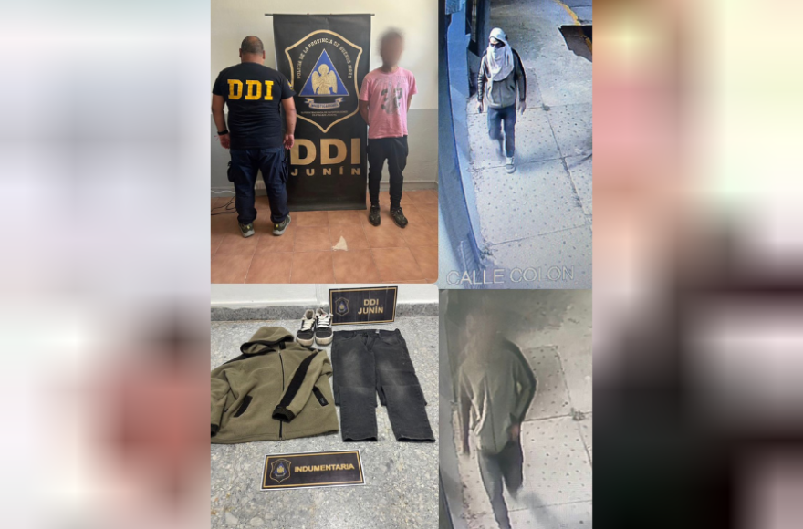 El análisis de las cámaras permitió identificar al sospechoso.