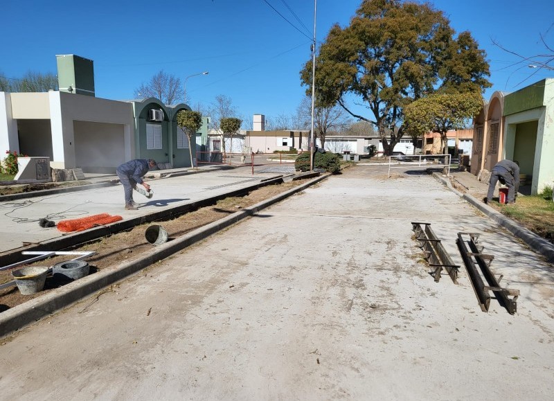 Se había hundido un amplio sector en la calzada.