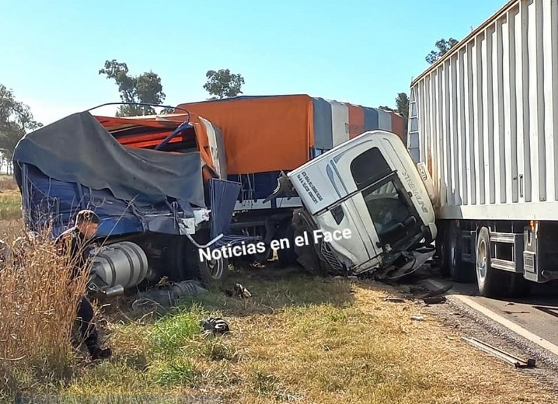 Siniestro a la altura de Estancia La Ema.