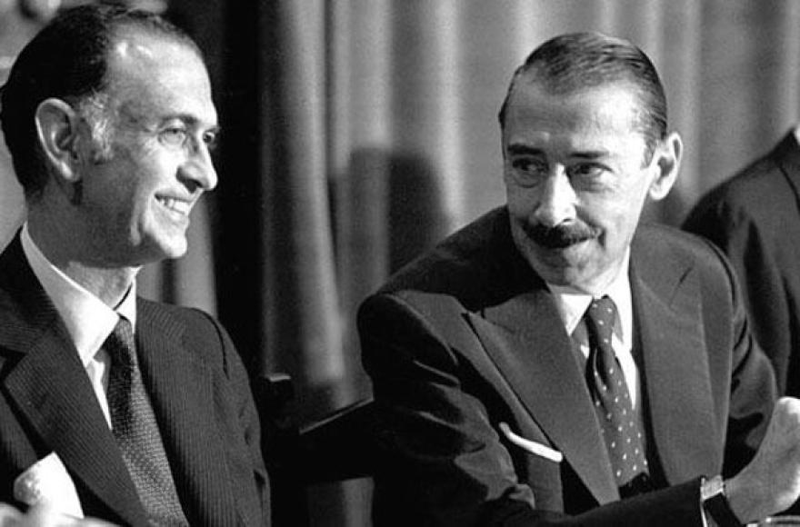 José Alfredo Martínez de Hoz y Jorge Rafael Videla.
