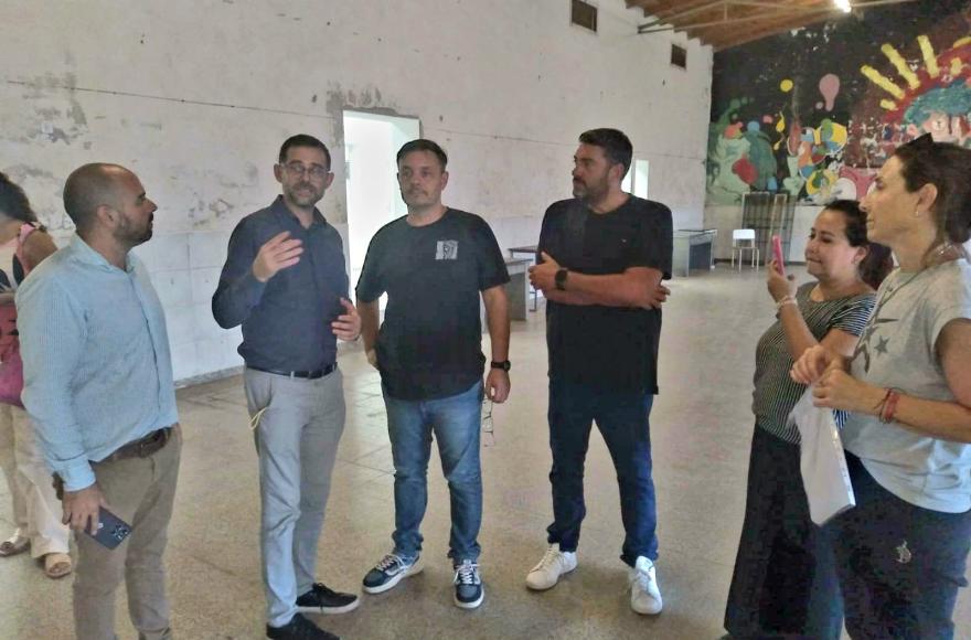 El concejal Baguear acompañó a las autoridades provinciales.