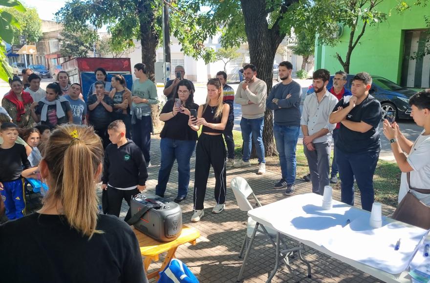 La jornada se realizó en Plaza Rivadavia.