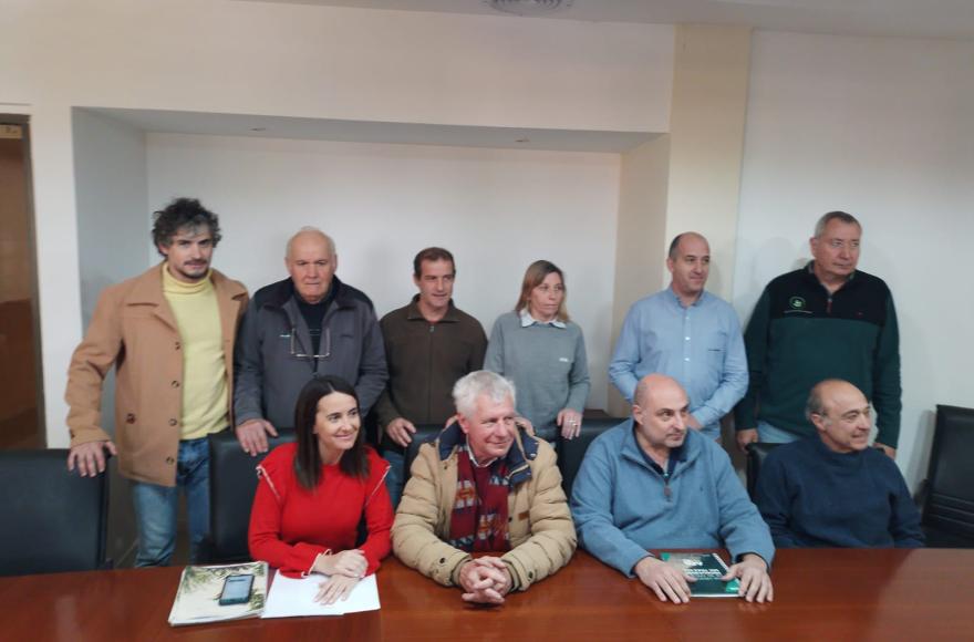 Rueda de prensa en la sede de AFA.