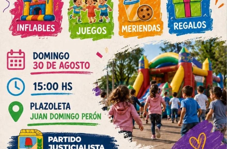 La cita es en la Plazoleta Juan Domingo Perón.