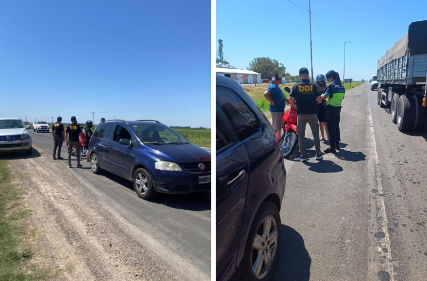 Fue detenido en la ruta.