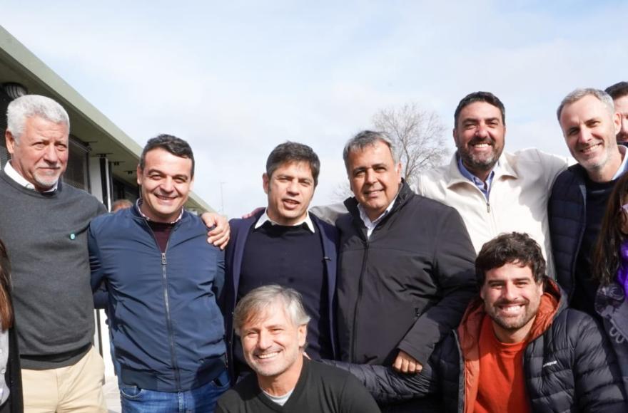 Baguear acompañó al gobernador en su recorrida por la región.