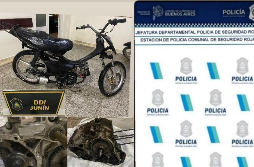 Tras allanamientos, la policía secuestra funda de revólver y moto.
