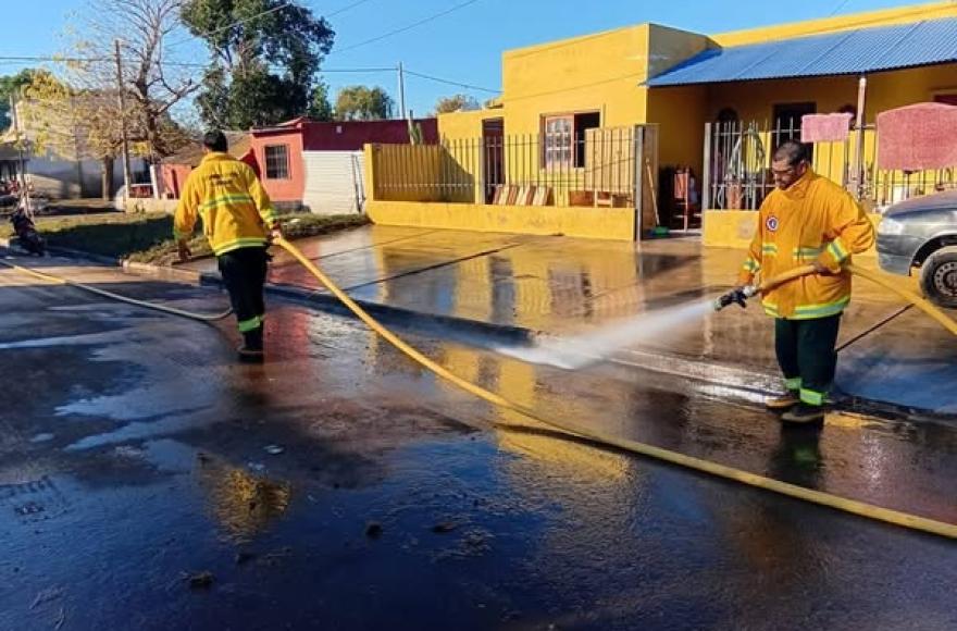 Las acciones de los bomberos se dieron en el marco del operativo 