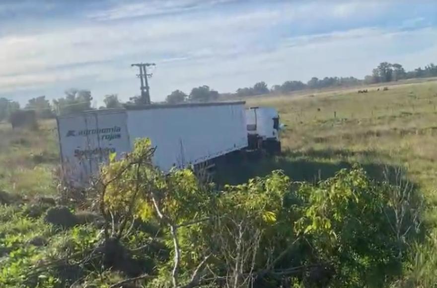 El camión de nuestra localidad pertenece a Agronomía Rojas.