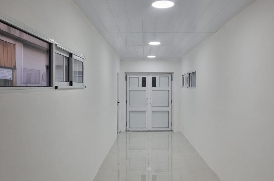 Culmin&oacute; la obra del pasillo de transferencia del Hospital