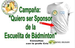 La escuela de Badmington busca patrocinadores