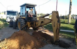 Obras de cloacas en Barrio ProCreAr
