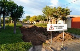 Avanza la obra de cordón cuneta en Barrio Progreso