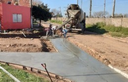 Continúa la obra de bocacalle en Barrio PyM