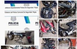 Recuperan motos que habían sido robadas