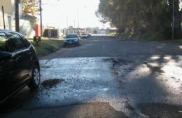 Se profundiza la pérdida de agua en la zona de Hilario Lagos en Barrio Parque y Jardín